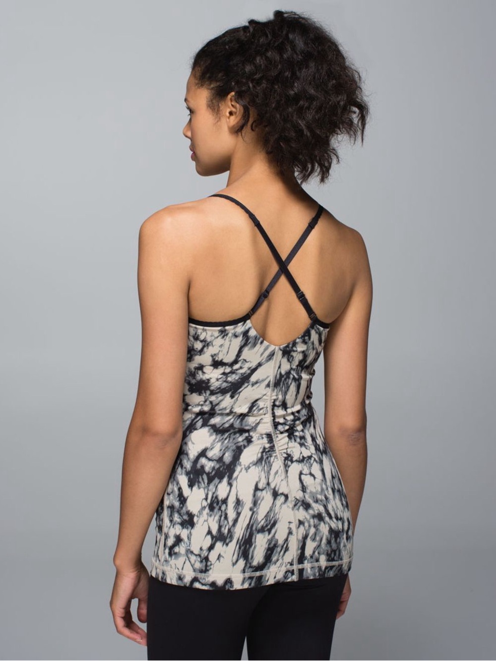 Lululemon /// Women’s Open Your Heart Tank - Great Granite Black Mojave Tan